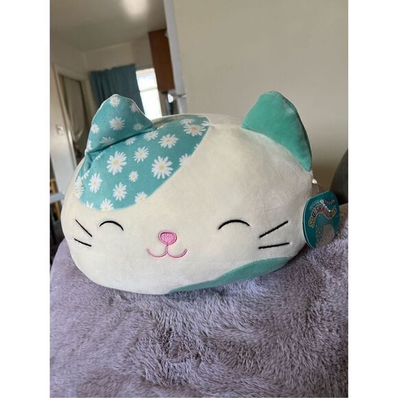 Squishmallow Stackable Kesla the Calico Cat 14” Plush - Picture 1 of 8